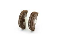 Para Benz Para Clase E W211 E200 E300 E230 E260 E280 2 Uds Rodillo Control Aire Acondicionado Trasero Delantero Rueda Rodante Con Base Ventilación CA Salida Aire Coche(Dark Yellow l R 2PCS)