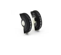 Para Benz Para Clase E W211 E200 E300 E230 E260 E280 2 Uds Rodillo Control Aire Acondicionado Trasero Delantero Rueda Rodante Con Base Ventilación CA Salida Aire Coche(Black L R 2PCS)