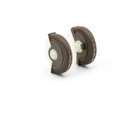 Para Benz Para Clase E W211 E200 E300 E230 E260 E280 2 Uds Rodillo Control Aire Acondicionado Trasero Delantero Rueda Rodante Con Base Ventilación CA Salida Aire Coche(Yellow L R 2PCS)