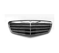 Para Benz Para Clase S W221 S350 S400 S450 S500 S550 S600 S65 2009-2013 AMG Parachoques Delantero Parrilla Capó Radiador Accesorio Parrilla Rejillas Frontales de Radiador(Plata)