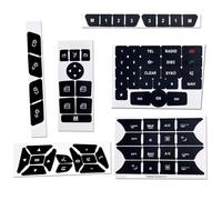 para Benz para E SLK CLS Clase W212 R172 W218 1 Juego de Pegatinas de reparación de Botones de Consola Central de Coche calcomanías Decorativas Negras Mate molduras Interiores (Color: A)