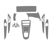 Para Benz Para EQC Para Eqc350 400 2020-2024 Película Protectora TPU Consola Central Coche Sistema Aire Tablero Instrumentos Auto Navigation Protector De Pantalla(Left Hand Driver,Full Suite kit)