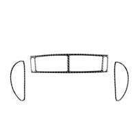 Para Benz Para SLK R171 2004-2010 Pegatinas Decorativas De Fibra Carbono Suave Salida Aire Central Panel Cubierta Consola Centra(Black LHD RHD A)