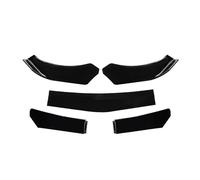 Para Benz Universal 5Pcs Separador Parachoques Delantero Kit Cuerpo Labio Separador Labios Pato Alerón Decorativo Pegatina Ala Aletas(5Pcs Bright Black)