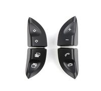 para Benz W220 S430 S500 S600 CL500 CL600, Cubierta de Botones de Control del Volante, botón multifunción para Control de Crucero (Negro, 1 par)