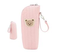 para biberones | de Viaje para biberones con patrón de Oso | térmica para conservación de Lactancia, Almacenamiento de Viajes, Transporte de Alimentos, guardería al Aire Libre, Pink