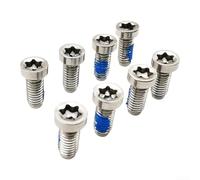 Para bicicleta de carretera Sram de 12 velocidades Quarq para medidor de potencia, ejes, manivela, pernos de cadena de acero inoxidable 304 T20 Torx cabeza plateada, cierre seguro, diseño ligero