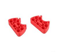 para Bike Handlebar Stand 2PCS 30mm Lift Orange para Bike Handlebar | Anti-slip rubber pads, reinforced plastic body, secure grip on handlebars, para durable design, easy clean