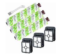 Para Bissell CrossWave Pet Pro, piezas de repuesto 2306A y CrossWave 1785 Series, 3x 2460 rollos de cepillo para múltiples superficies + 3x filtros + 1x cepillo, comparar con la pieza 1613568 1608684