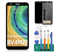 para Blackview Bv4900 Reemplazo de Pantalla para Blackview Bv4900 Pro Pantalla LCD para Blackview Bv5100 Pantalla Táctil para BlackviewBV4900S Digitalizador Reparación Kits(Negro)