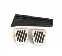 Para BMW 1 2 3 4 5 6 7-series X1 X3 X4 X5 X6 E71 E72 F15 F16 E46 E60 E92 E93 F30 F31 F32 Almohadillas Antideslizantes Coche Cubiertas Pedal Acelerador cubierta pedal reposapiés(MT Silver Thin)