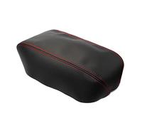 Para BMW 1 Series F20 2016-2020, Cuero De Microfibra, Consola Central Interior Coche, Reposabrazos, Cubierta Caja, Embellecedor Protector SUV(Black with red)