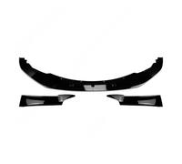 para BMW 120d para M para Sport 2012-2014 Parachoques Delantero Divisor Labios Carrocería Cubierta Protectora Cuchilla Delantera Alerón Delantero para Coche(4Pcs Gloss Black)