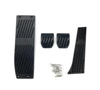 Para BMW 3 5 Series E30 E32 E34 E36 E38 E39 E46 E87 E90 E91 X5 X3 Z3 Acelerador De Coche Reposapiés Freno Almohadillas Pedal Cubierta Pedal Coche(Drill MT 4pcs Black)