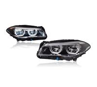 Para BMW 5 Serie F10 2010-2016 Lámparas Para LED Automóvil Luces Circulación Diurna Intermitentes Dinámicos Automóvil Faros Faros Delanteros Conjunto PRINCIPAL(For 2014-2016)
