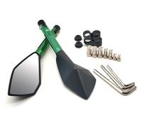Para BMW C400GT C600 C650 C650GT Sport F650GS F700GS F800R Motocicleta Retrovisor Espejo Lateral Espejos retrovisor plegable moto(Green)