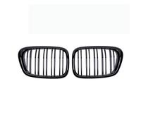 Para BMW E39 Serie 5 525 528 1999 2000 2001 2002 2003 Parrilla Delantera Negra Brillante Parrilla De Riñón Parrilla De Carreras Línea Doble Rejilla De Radiador(Gloss Black)