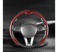 Para Bmw E46 E90 Para Golf 4/5/7 Suministros Para El Interior Del Automóvil Funda De Volante Fibra Carbono Agarre Antideslizante Accesorios Accesorio(Red2)