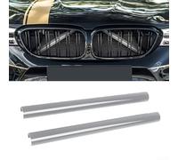 Para BMW E60 E65 E66 Compatible V Wrap Grill Trim Tiras ABS Rejilla Frontal Decoración Trim 36cm Largo Pieza (Gris)