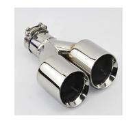 Para BMW E90 E36 F30 Para Automóviles Silenciador Tubo Escape Tipo Acero Inoxidable 304 Garganta Cola Paralela Doble Adecuado Tubo Extremo Escape(63MM-114MM)