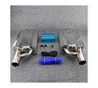 Para BMW E90 E46 Silenciador Escape Acero Inoxidable 304 Interruptor Control Remoto Eléctrico Tubo Profundo + Doble Cola Tubo Extremo Escape(Pneumatic 63)
