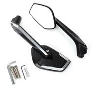 Para BMW F800 R F750 GS F 850 GS Para ADVENTURE 1250 R1200 Motocicleta Espejo retrovisor Espejos laterales ajustables Retrovisores retrovisor plegable moto(Black)