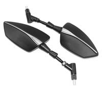 Para BMW F800R Motocicleta Ajustable Retrovisor Lateral Barra De Espejos Modificada Espejo Marcha Atrás retrovisor plegable moto(Titanium)