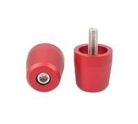 para BMW G310GS G310R F800R Extremos del Manillar Puños del Manillar Tapones de Extremo Tapa Deslizante Contrapeso Tapones del Manillar de Motocicleta (Rojo)