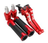 Para BMW G650GS 2008-2016, Palancas De Embrague De Freno Plegables Ajustables, Empuñaduras De Manillar, Accesorios(Red Red)