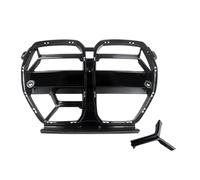 Para BMW G80 G81 Para M3 G82 G83 2021-2024 Rejillas Parachoques Delantero | Parrilla Delantera Rejilla Carreras Con Capó Estilo CSL Fibra Carbono Seco Embellecedor Ventilación ACC(Bright Black)