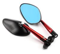 Para BMW K1300 K1200 F800 F650 G650 HP2 Motocicleta Retrovisores Espejos Laterales retrovisor plegable moto(Red)