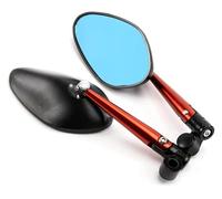 Para BMW K1300 K1200 F800 F650 G650 HP2 Motocicleta Retrovisores Espejos Laterales retrovisor plegable moto(Orange)