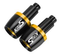 para BMW K1300S Puños de Manillar de Motocicleta Tapa de Extremos de Manillar Tapones de contrapeso Deslizante Puños de Motocicleta Tapas de Extremo Verde (Amarillo)