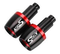 para BMW K1300S Puños de Manillar de Motocicleta Tapa de Extremos de Manillar Tapones de contrapeso Deslizante Puños de Motocicleta Tapas de Extremo Verde (Rojo)