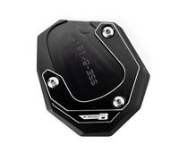 Para BMW K1600B K1600GT 2017-2023 (no Apto Para 2011-2016) CNC Motocicleta Soporte Extensión Pie Lateral Ampliar Almohadilla(Black 2)