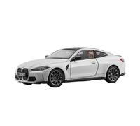 para BMW M4 G82 1:23 Aleación Modelo Superdeportivo Fundición A Presión Sonido Y Luz Hobby Colección Decoración(White)