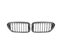 Para BMW Para 5-Series G30 G31 G38 2018-20 530i 540i 550i Reemplazo Parrillas Doble Listón Una Sola Línea Rejillas Parachoques Delantero Diamante(Single-Glossy Black)
