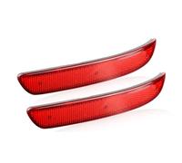 para BMW para E70 para X5 2008-2010 Reflector LED para Parachoques Trasero Coche 2 Unidades Rojo/Negro 63217158949 Luz Freno Parachoques Trasero Coche(Red Lens)