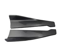 Para BMW Para E90 Universal 48CM Longitud Falda Lateral Parachoques Spoiler Splitter Accesorios Spoiler Coche Pegatina Ala Decorativa Aletas(Fiber pattern)
