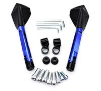 Para BMW Para K1300 Para K1200 Para F800 F650 Para G650 Para HP2 Motocicleta Espejo de scooter Retrovisores Espejos laterales Aleta motocicleta retrovisor plegable moto(Blue)