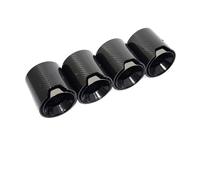 Para BMW Para M2 Para M3 Para M4 G80 G82 G83 G87 Escape UpgradeCarbon Fibra Negro M Logo Silenciador Cabezal Con Punta Boquilla Sistema de escape para coche(Carbon fiber 3)
