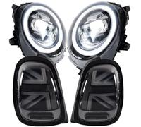 para BMW para Mini para Cooper F56 2014-2019 Faros Delanteros con Luces traseras Conjunto de Luces Delanteras y traseras Luces traseras para Remolque (4 Piezas)