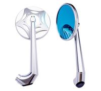 Para BMW Para R Nine T R1200GS S1000RR F800R S1000XR R1250GS Para Adventure F650GS G310R Motocicleta Retrovisor Espejos Laterales retrovisor plegable moto(Silver)