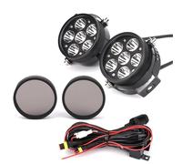Para BMW Para R1200 GS 1250 LC Para ADV K1600B Para F850GS Para F 750GS Para F800GS Para R1250GS 60W Luz Antiniebla LED Motocicleta Auxiliares 6000K Conjunto Faro Delantero Motocicleta(1 set of BLACK)