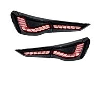 Para BMW Para Serie 4 Para G22 G82 Para M4 Para GTS Para 425i 430i 2021-2024 Conjunto Luces Traseras Accesorios Dragon Scales Piloto Trasero Automóvil Asamblea(Negro)