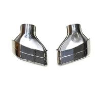 Para BMW Para Serie 5 G30 G31 525i 530i 540i 2019-2023 Actualización Del Tubo De Escape Coche Boquilla Punta Silenciador Boca Cuadrada Cola Escape Coche Tubo(Silver A)