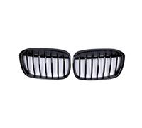 Para BMW Para X1 F48 F49 2016 2017 2018 2019 Rejilla Delantera De Riñón Color Negro Brillante Accesorios De Una Sola Línea Rejilla De Radiador