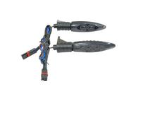 Para BMW R1200GS F800GS S1000RR F800R K1300S G450X F800ST R Nine T Motocicleta LED Negro Luces De Señal Giro Delanteras Y Traseras luces intermitentes(Front light)