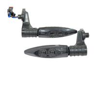 Para BMW R1200GS F800GS S1000RR F800R K1300S G450X F800ST R Nine T Motocicleta LED Negro Luces De Señal Giro Delanteras Y Traseras luces intermitentes(Rear light)
