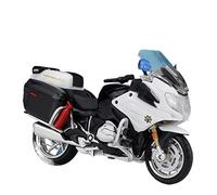 Para BMW R1200RT 1:18 Vehículo De Policía General De Los Estados Unidos Modelo De Motocicleta Tanque De Combustible Fundido Presión De Metal Colección Regalo Afición(White2)